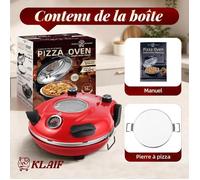 Four à pizza électrique KLAIF LM 1 200W Rouge