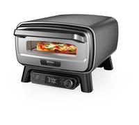 Ninja Artisan Four à pizza et friteuse sans huile électrique d’extérieur, avec 4 modes : Pizza, Frire sans huile, Cuire au four, Faire lever, Avec pierre, pelle, plateau, panier Crousti, Gris MO201EU