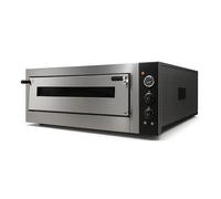 Four à Pizza Électrique Professionnel - 4 x Ø 33 cm - 4,7 kW - Température jusqu’à 450°C - Porte Vitrée - Thermostat Manuel