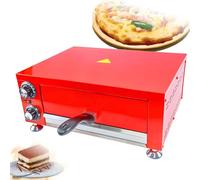 Four à pizza électrique professionnel, four grille-pain à tiroir, four à pizza de comptoir avec température réglable et minuterie de 60 minutes, grande fenêtre de visualisation, plateau amovible, po