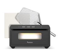 Four à pizza électrique - TURBOTRONIC - TurboTronic - 2000 W - Jusqu'à 430 °C - Pierre & pelle 30 cm