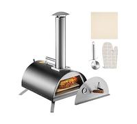 Four à pizza en acier inoxydable 12 "four bois avec port d'alimentation Portable palette Pizza Maker for la cuisine plein air Fonctionnement Stable
