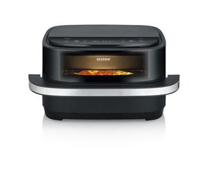 Four a pizza / friteuse a air chaud - SEVERIN - FR2464 - 2100 W - 4 L - Thermostat réglable - 10 programmes - Noir