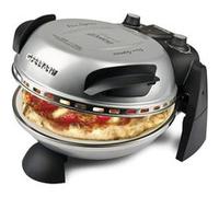 G3 Ferrari – Four G10006 Pizza Exprimer Plaisir – 1200 W 400°C, Pierre réfractaire Ø31 cm – Argent