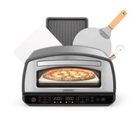 Four à pizza - KITCHENCOOK - K-PIZZA - 2000 W - Jusqu'à 450°C - 12 programmes