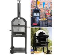 Four à pizza - LIVOO - Double grille - Acier peint - Thermomètre intégré - Pierre réfractaire