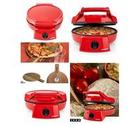 Four à pizza - MELISSA - 1800W - 30 cm - Rouge - Grill 180°