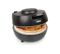 Four à pizza noir 1200 W avec pierre à cuire