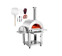 Four à Pizza - Portable 22 à Granulés Gaz avec Roulettes pour Camping