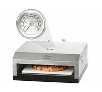 Four à pizza pour barbecue avec pierre de cuisson et thermomètre intégré - Rose