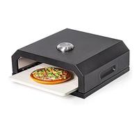 Four à pizza pour barbecue extérieur - 12 four à bois portable avec thermomètre pour four à gaz, électrique, carbone - Parfait pour le camping et la maison