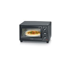 Four à pizza Severin TO 2079 Mini four rotisserie chaleur tournante 20 L Noir 1600 W 100-230°C minuteur 120 min