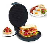 Four à Pizza, Uten Gril à Double Poêle ave Plaque Chauffante Polyvalente, 1200 W Machine à Pain à Chaleur Rapide, surface de friture de 30 cm de Diamètre