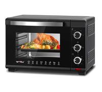 Four à Pizza WOLTU - 28L - 1600W - 100-230°C - Minuterie 0-60 min - Noir