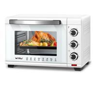 Four à Pizza WOLTU - 28L - Blanc - 1600W - Minuterie 0-60 min - 3 Modes de Cuisine