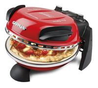 Four à pizza - WOOPSO - 1200W - Rouge - Température jusqu'à 390°C - Thermostat réglable - Minuteur - Spatule incluse