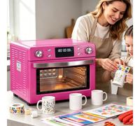 Four à sublimation pour tasses. Gobelets, tasses,four à convection légère de 30L, 1700W pour l'impression en grande quantité d'articles par sublimation,pour les bouteilles d'eau et plus encore Pink