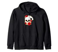 Four ACES Skull Roses Carte de Jeu Poker Sweat à Capuche