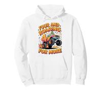 Four and Roaring for More Funny 4th Birthday Truck Sweat à Capuche
