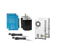 Four axis Nema34 4.5N 8.5N 12N closed-loop motor kit with HBS86HD driver and switch power supply S-400W 60V Two piece set(2Kit 12N.m)