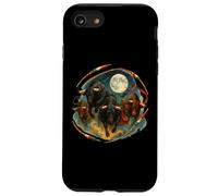 Four Bulls Moon 4 Toros Valor Weird Cursed Meme Coque pour iPhone SE (2020) / 7/8