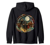 Four Bulls Moon 4 Toros Valor Weird Cursed Meme Sweat à Capuche