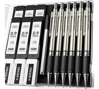Four Candies Set de porte-mine 0,9 mm, 6 porte-mine en métal, crayons mécaniques avec 360 mines HB,3 gommes et étui, porte-mine pour écrire et dessiner pour les ingénieurs