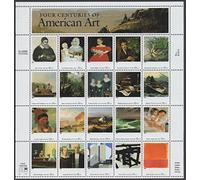 Four Centuries of American Art Sheet of 20 32 Cent Stamps Scott 3236