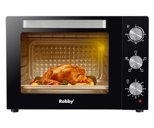 four chaleur tournante 55l 2200w - lumière - cavité diamant - Robby - romf55b