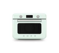 Smeg Mini four COF01PGEU – Four combiné vapeur & Air Fryer, 10 fonctions, 1800W, Vert d'eau