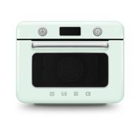Smeg Mini four COF01PGEU – Four combiné vapeur & Air Fryer, 10 fonctions, 1800W, Vert d'eau