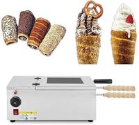 Four Commercial à Gâteau de Cheminée - Machine Cuisson Électrique 1500W avec 2 Rouleaux, Température Réglable 50-300°C, Fabriqueur Professionnel Kurtos Kalacs pour Restaurant & Cuisine Commerciale