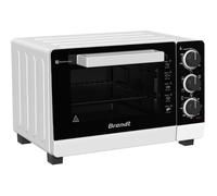 BRANDT FC265MWST - Four Compact 26L - Multifonctions - Thermostat réglable jusqu'à 250°C - 1500W - Noir et blanc