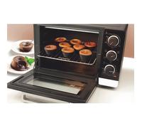 Four Compact BRANDT FC265MWST - 26L - Multifonctions - Thermostat réglable jusqu'a 250°C - Blanc et noir