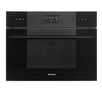 Four compact encastrable Smeg SO4102S3B3 noir intense combiné vapeur Steam100 Vapor Clean 45 cm Noir G