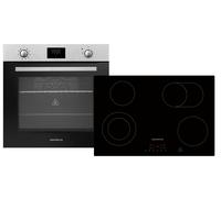 Four Cuisinière Cuisson 77 CM Herdset Barbecue Air Chaud Montage Minuteur 72 L