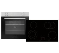 Four Cuisinière Cuisson 77 CM Vitrocéramique Montage Kit Autonome sans Cadre
