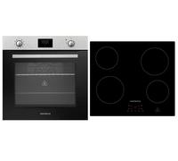 Four Cuisinière Cuisson Vitrocéramique Herdset Air Chaud Montage Minuterie 72 L