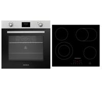 Four Cuisinière Cuisson Vitrocéramique Herdset Air Chaud Montage Minuteur 72 L