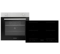 Four Cuisinière Plaque Cuisson Herdset Induction 77cm Minuteur 2 Flexzonen