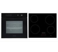 Four Cuisinière Plaque Cuisson Vitrocéramique Herdset Montage Air Chaud Pyrolyse
