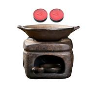 Four d'aromathérapie | avec 2 Bougies Diffuseur décoratif en céramique sûr, Fait Fondre la parfumée comme réchauffement - pour la Maison, Le Bureau, la Chambre à Coucher, la méditation, la