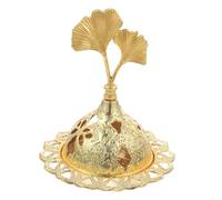 Four Daromathérapie Brûleur Bakhoor Au Charbon De Bois Porte- Cône Encensoir en Alliage Musulman Mini Brûleur Dencens en Alliage Pot De Arabe D' Alliage De Zinc