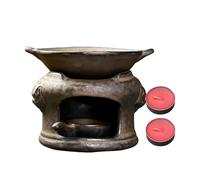 Four d'aromathérapie en céramique | Avec 2 bougies Diffuseur décoratif sûr en céramique | Ensemble de bougies parfumées, pour salle de yoga, bureau, chambre à coucher, méditation, détente