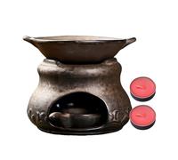 Four d'aromathérapie en céramique | Diffuseur d'huile en céramique sûr multifonction avec deux bougies | Ensemble brûleur d'encens zen pour aromathérapie, yoga, maison, bureau, chambre à coucher