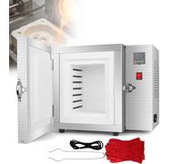 Four De Calcination Électrique À Haute Température 1500W, Four À Coulée De Bijoux Avec Chambre De 20 Cm De Hauteur, 8/900℃,Comprend Des Gants Et Des Pinces, Pour Coulée À La Cire(CONSTANT TEMP)