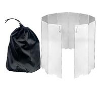 Four de camping - Pare-brise - Four de camping | 16 assiettes en plein air réchaud pare-brise | Pare-brise pliant en d'aluminium pour cuisinière, camping, sac à dos randonnée Pickni