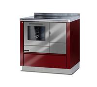 Four de cuisine Tyrola TR_A 80 Bordeaux / Acier inoxydable - RA côté gauche