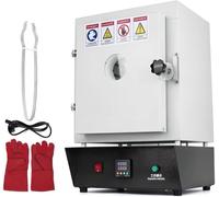 Four de décuisson électrique professionnel, four électrique pour la fabrication de bijoux, la fonte de métaux, l'émaillage de poterie, four à moufle électrique de laboratoire pour céramique 1500 W