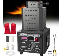 Four de Fusion Automatique 5000w,Temps de Fusion : 3 à 5 Minutes | Kit de CouléE de MéTaux pour L'Industrie Et Les Ateliers,Avec Creuset en Graphite,1600 °C / 2912 °F, ContrôLe NuméRique